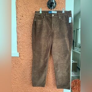 Women's Old Navy Curvy High-Waisted O.G. Straight Dark Walnut Jeans Size 12P